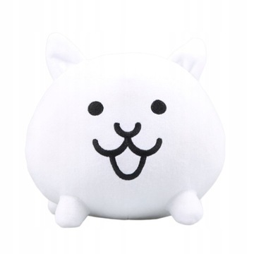 20cm Kawaii The Battle Cats Plush Toy White Neko