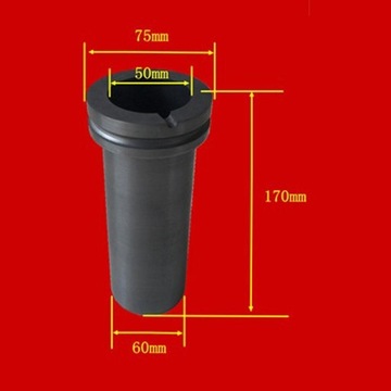 Тигель графитовый Золото Серебро Плавка 3кг 75х170мм