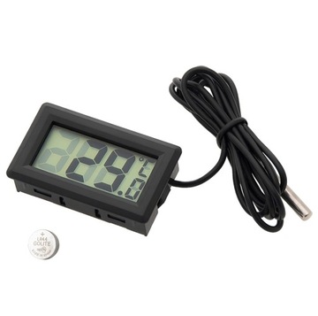 TERMOMETR ZEWNĘTRZNY Z CZUJNIKIEM TEMPERATURY I WYŚWIETLACZ LCD