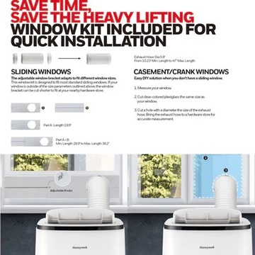 Кондиционер Honeywell 3 в 1 16000BTU HJ16CESVWK WIFI 2600 Вт с СУШИЛЬНИКОМ