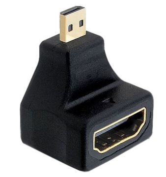 Adapter HDMI gn - micro HDMI wt 1.4 (kątowy)