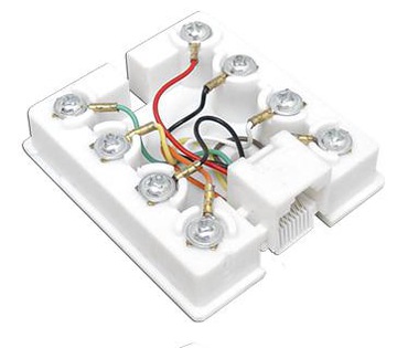 ТЕЛЕФОННАЯ РОЗЕТКА 8P8C КОРОБКА LTEL0016