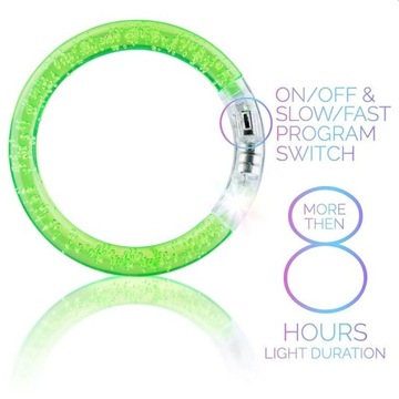 СВЕТЯЩИЙСЯ СВЕТОДИОДНЫЙ БРАСЛЕТ на выпускной, карнавал