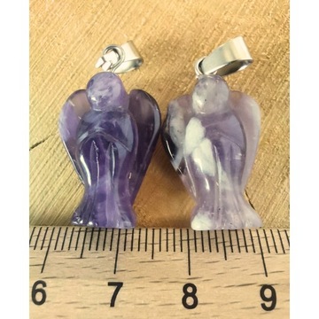wisiorek AMETYST kamień naturalny, Aniołek , zawieszka , talizman