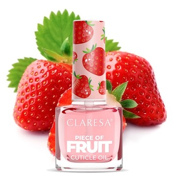 CLARESA Oliwka Do Skórek i Paznokci owocowa truskawkowa STRAWBERRY 5ml