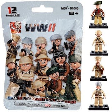 KLOCKI WOJSKO 1 FIGURKA MILITARNA, ŻOŁNIERZ 12 wz.