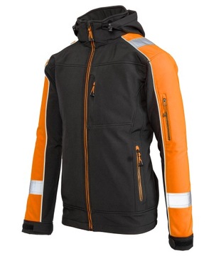 Kurtka robocza SOFTSHELL RIVAL ODBLASKOWY Hi-VIS
