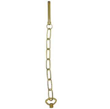 Łańcuch do żyrandola lamp złoty 58cm z wieszakami