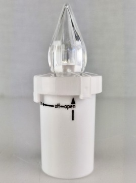 СВЕТОДИОДНЫЕ ВСТАВКИ ДЛЯ СВЕЧЕЙ ЭЛЕКТРИЧЕСКАЯ ВСТАВКА С АККУМУЛЯТОРОМ+ 2xR6 БЕЛЫЕ