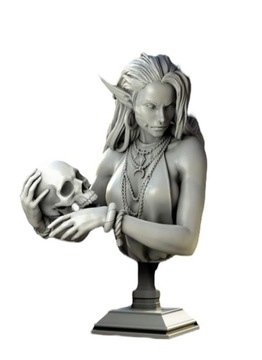 Laedria Necromancer bust figurka rpg druk 3d 8k