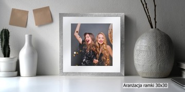 Рамка А4 21х29,7 п-парт 15х21 Италия серебро