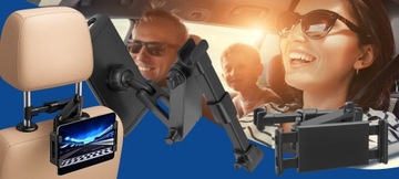 РЕГУЛИРУЕМЫЙ АВТОМОБИЛЬНЫЙ ДЕРЖАТЕЛЬ ДЛЯ ПЛАНШЕТА ТЕЛЕФОНА ПОДГОЛОВНИК АВТОКРЕСЛА