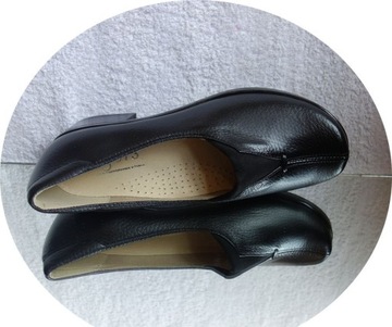 Мокасины POLISH WIDE HEEL, черный 41