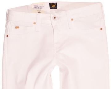 LEE spodnie WHITE skinny regular SCARLETT W25 L31