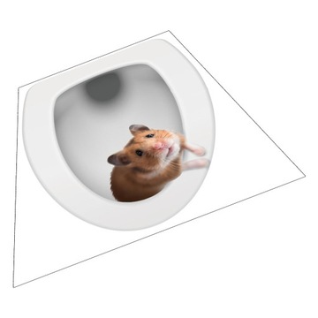 НАКЛЕЙКА НА ТУАЛЕТ 3D МЫШЬ НАКЛЕЙКА НА КРЫШКУ УНИТАЗА НАКЛЕЙКА НА ТУАЛЕТ