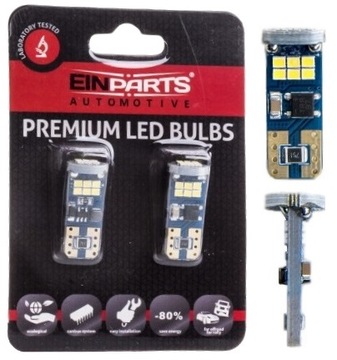 2x ŻARÓWKA W5W T10 18 SMD 2016 CANBUS 6000K EPL198