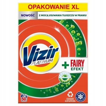 VIZIR proszek do prania PLATINUM +FAIRY EFEKT 2,75kg / 50pr