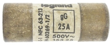 Legrand bezpiecznik wkładka topikowa 22x58 25A