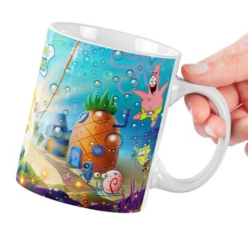 NAJLEPSZY KUBEK DLA DZIECI SPONGEBOB KANCIASTOPORTY NA PREZENT SUPER JAKOŚĆ