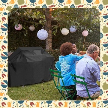 БОЛЬШАЯ КРЫШКА XXL ВОДОНЕПРОНИЦАЕМАЯ КРЫШКА ДЛЯ ГРИЛЯ 145 x 61 x 117 см + ЧЕХОЛ