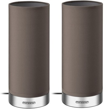 2 x LAMPA LAMPKA BIURKOWA STOŁOWA DOTYKOWA BRĄZOWA