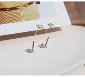 925 Серьги Мода Личность Циркон Полые Ресницы Стиль