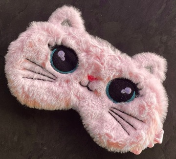 МАСКА ДЛЯ СНА ДЛЯ ГЛАЗ РАССЛАБЛЕНИЕ OLDMAN CAT НА Резинка ПЛЮШ РОЗОВЫЙ