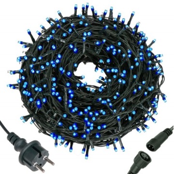РОЖДЕСТВЕНСКИЕ ОГНИ 500LED НАРУЖНЫЕ СВЕТЫ ТОЛЩИНОЙ 31М ГОЛУБОЙ СИНИЙ СВЕТ