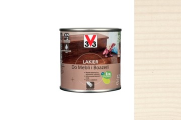 LAKIER DO MEBLI I BOAZERII V33 BIAŁA PATYNA MAT 0,25L