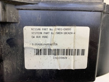 NISSAN PATHFINDER R51 RADIÁTOR KLIMATIZACE ZADNÍ 3 ŘADA DMYCHADLO