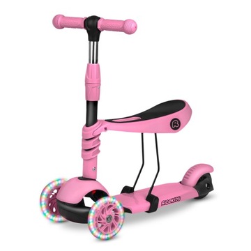 САМОКАТ ДЛЯ ДЕВОЧЕК И ДЕТЕЙ, БАЛАНС ТРЕХКОЛЕСНЫЙ 3в1, ДЛЯ ДЕТЕЙ 2, 3, 4 ЛЕТ