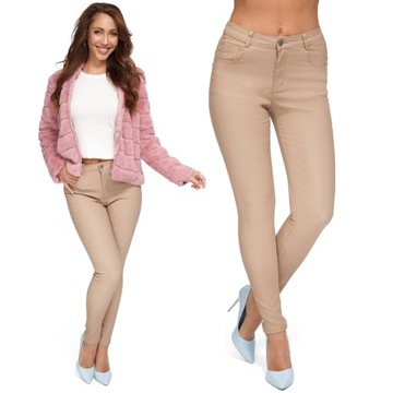 668_ L/40 _Эко-брюки, вощеная кожа