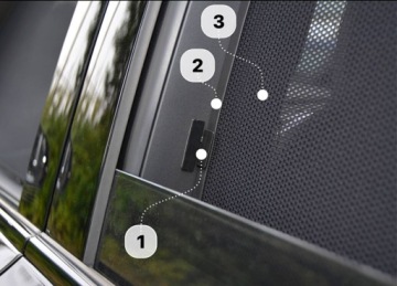 ШТОРКИ НА МАГНИТАХ ДЛЯ FORD KUGA II 2 2012-2019