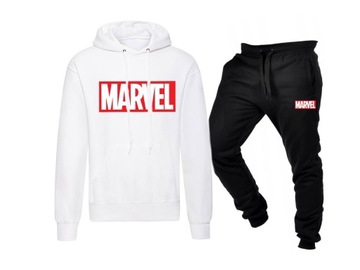 KOMPLET DRESOWY DRES MĘSKI MARVEL BLUZA SPODNIE M