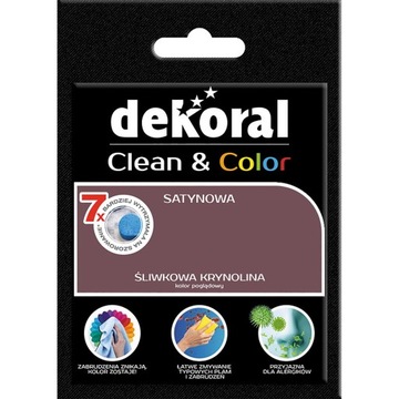 DEKORAL CLEAN&COLOR Śliwkowa Krynolina tester