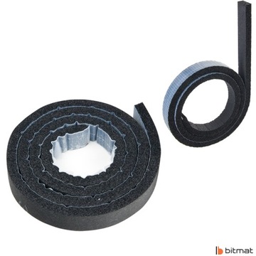 САМОКЛЕЯЩАЯСЯ ПРОКЛАДКА ДВЕРЬ ОКНО ВОРОТ РЕЗИНОВАЯ ПЕНА 9 мм