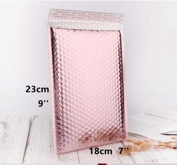 różowy styl 18x23 cm Różowe złoto Poly Bubble Mail