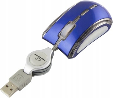 MYSZ PRZEWOD. MINI OPT. USB CELANEO NIEBIESKA