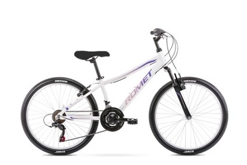 ГОРНЫЙ ВЕЛОСИПЕД MTB 24 ROMET JOLENE SHIMANO ALU, ОСВЕЩЕНИЕ И СВОБОДНАЯ ПОДСТАВКА