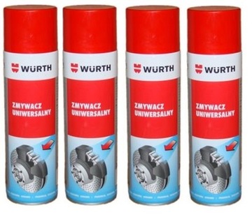 Zmywacz uniwerswalny WURTH odtłuszczacz 4 szt
