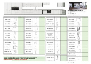 Кухонная мебель Torino I/ Bianka/ Grey Gloss Mdf