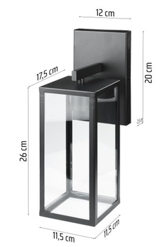 НАРУЖНЫЙ ФАСАДНЫЙ НАСТЕННЫЙ СВЕТИЛЬНИК САДОВЫЙ НАСТЕННЫЙ СВЕТИЛЬНИК E27 ФИТИНГОВАЯ ЛАМПА