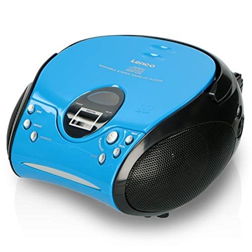 RADIOODTWARZACZ CD LENCO SCD 24 CZARNO-NIEBIESKI