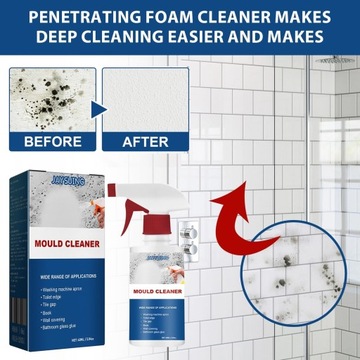 Спрей для очистки пресс-форм, 2 шт., пенный спрей для очистки пресс-форм, мощный многоцелевой