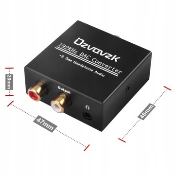 Оптический коаксиальный преобразователь Toslink RCA 2x CINCH 66