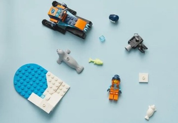 LEGO CITY Arctic Explorer Snowmobile Bricks (60376) Подарочная сумка с транспортным средством