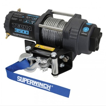 Лебедка Superwinch Terra 35, стальной трос 3500 фунтов, 12 В, 1588 кг