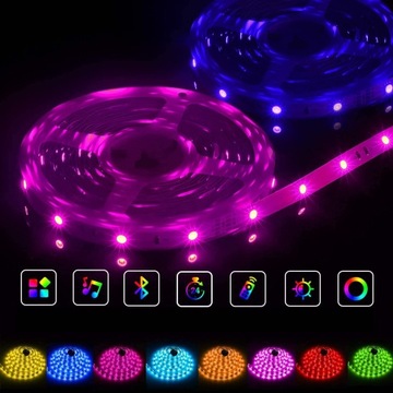 НАБОР СВЕТОДИОДОВ RGB5050 6M МУЗЫКАЛЬНЫЙ КОНТРОЛЛЕР Bluetooth