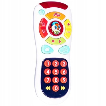 ZABAWKA DLA DZIECI MÓWIĄCY PILOT TV Z MUZYKĄ I ŚWIATŁEM SMILY PLAY