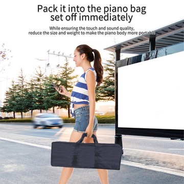 Многофункциональное складное электронное пианино с 61 клавишей